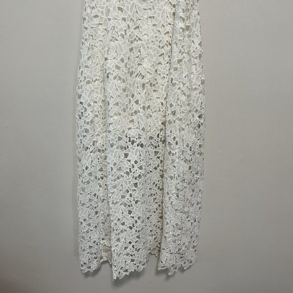 ASTR the Label Lace A-Line‎ White Midi Dress Size Small - Picture 7 of 10